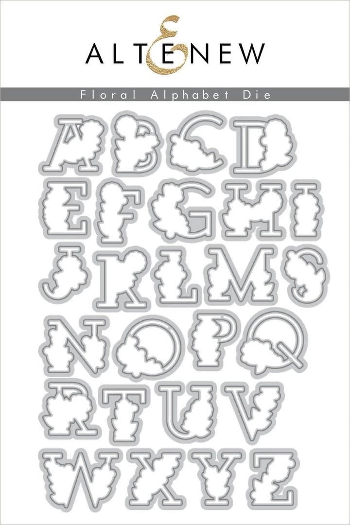 Stamp & Die Bundle Floral Alphabet