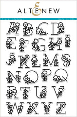 Stamp & Die Bundle Floral Alphabet