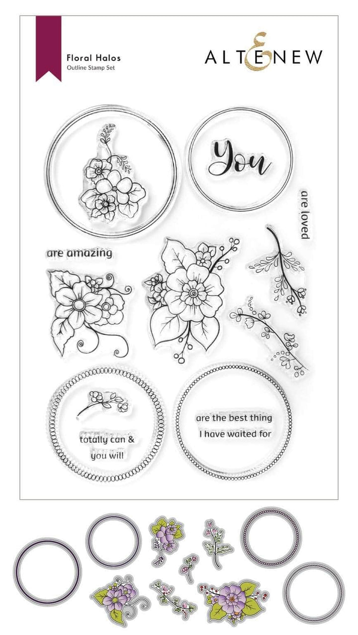 Stamp & Die Bundle Floral Halos