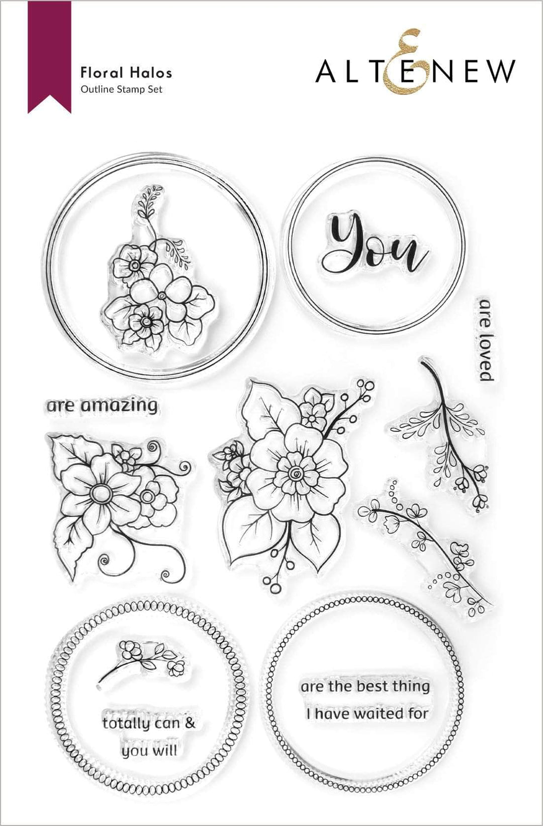 Stamp & Die Bundle Floral Halos