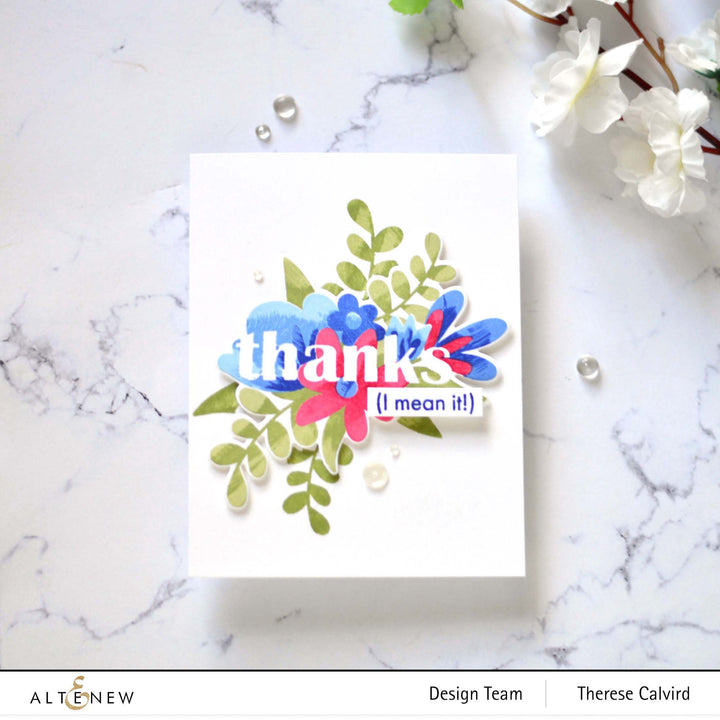 Stamp & Die Bundle Floral Thanks