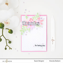 Stamp & Die Bundle Floral Thanks