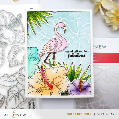 Stamp & Die Bundle Flowers And A Flamingo