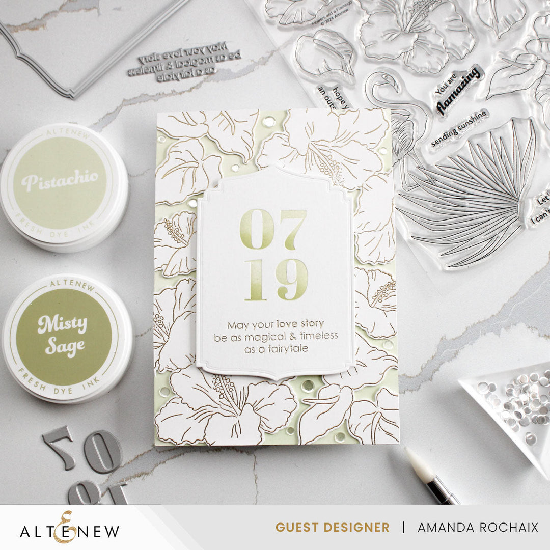 Stamp & Die Bundle Flowers And A Flamingo