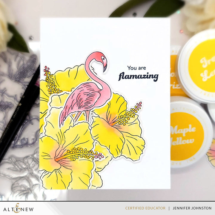 Stamp & Die Bundle Flowers And A Flamingo