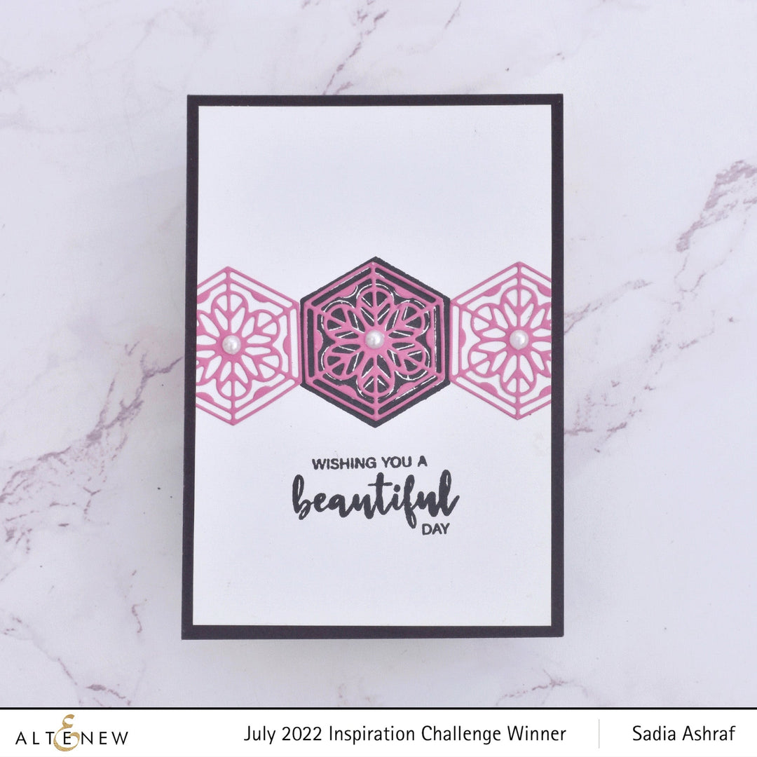 Stamp & Die Bundle Flowery Hexagon