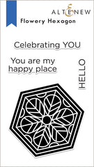 Stamp & Die Bundle Flowery Hexagon