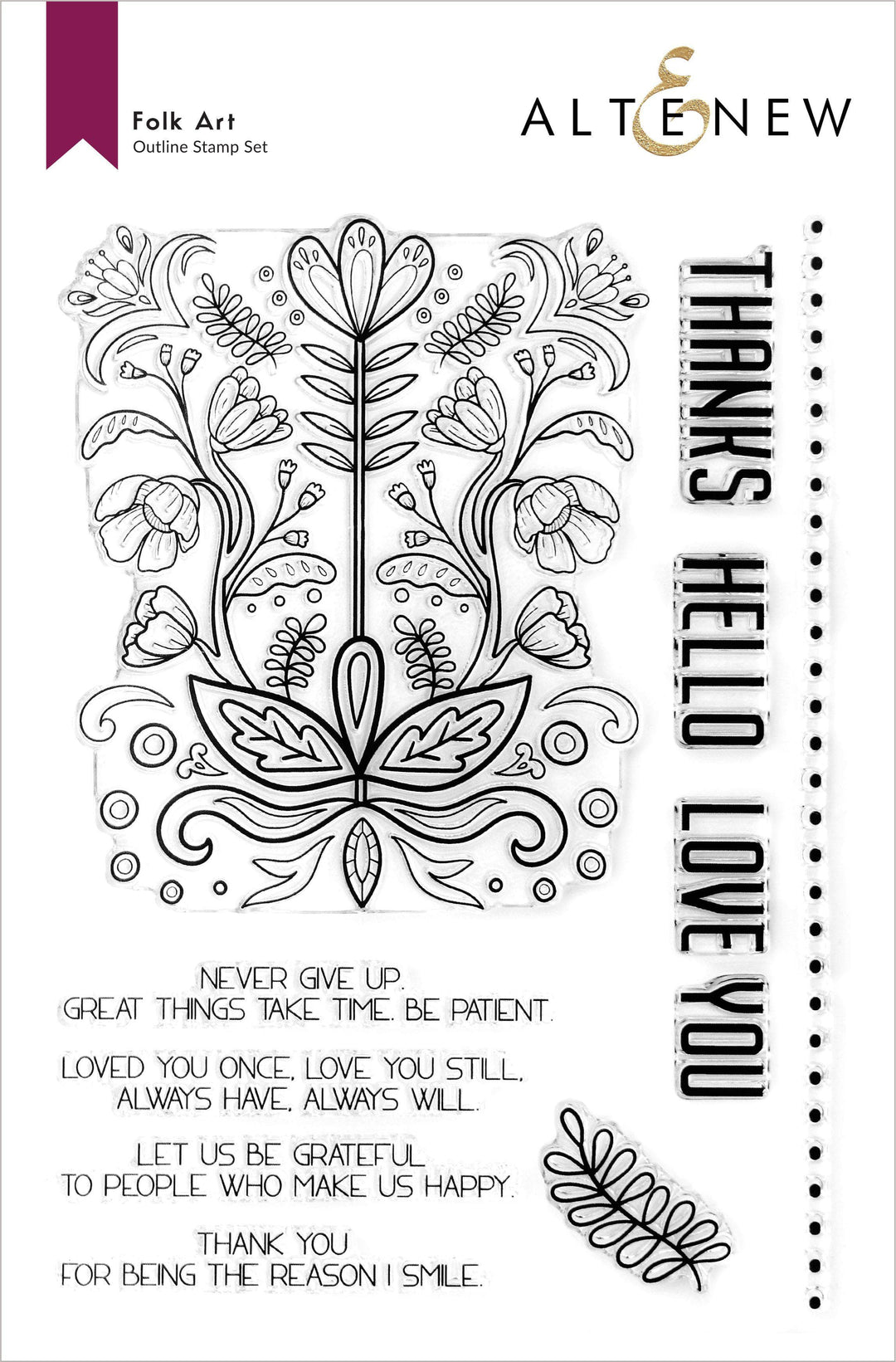 Stamp & Die Bundle Folk Art