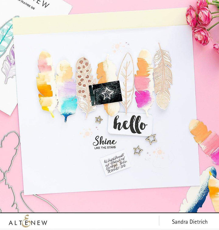 Stamp & Die Bundle Golden Feather