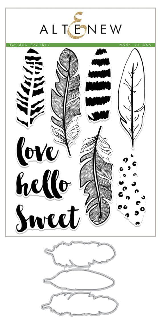 Stamp & Die Bundle Golden Feather