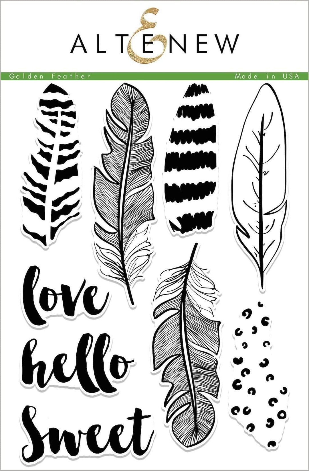 Stamp & Die Bundle Golden Feather