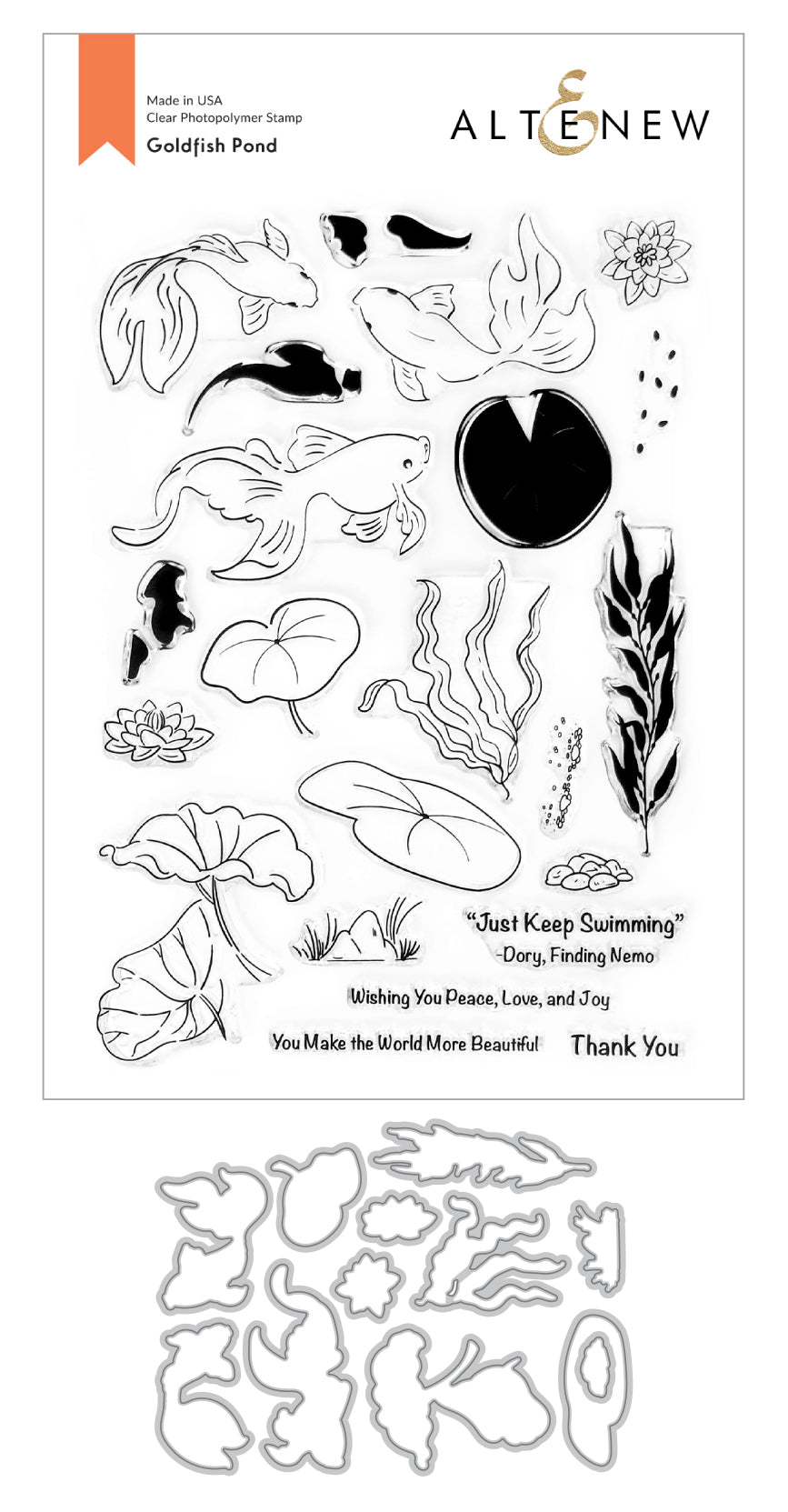 Stamp & Die Bundle Goldfish Pond