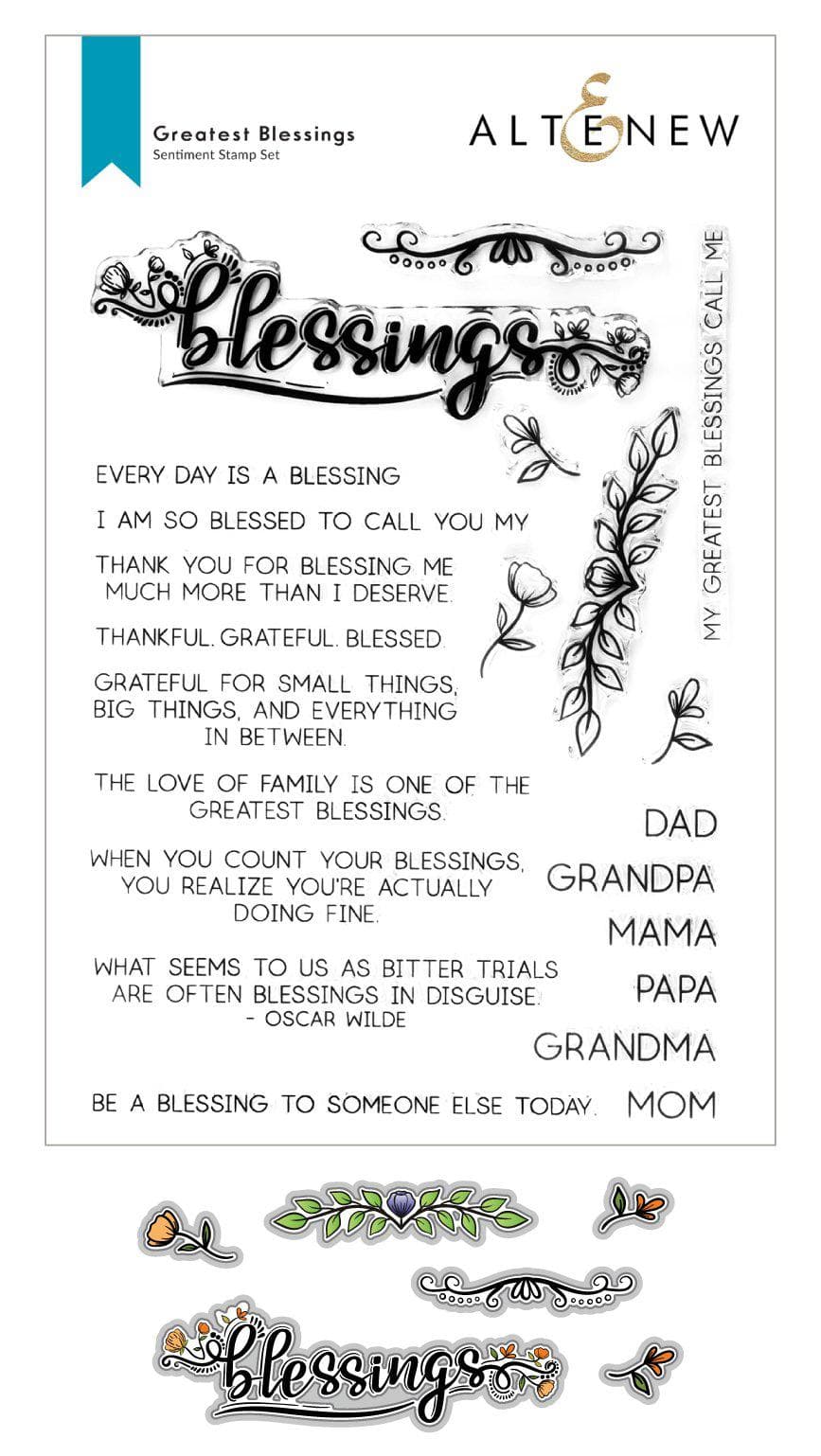 Stamp & Die Bundle Greatest Blessings