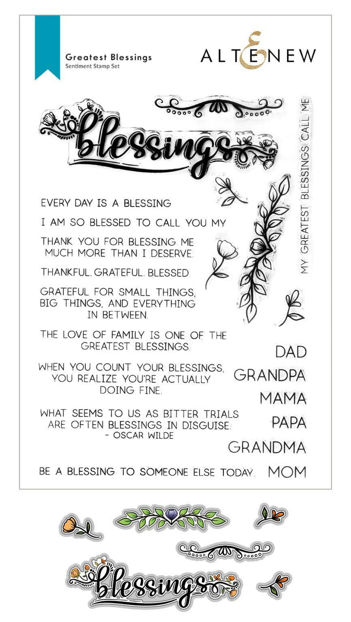 Stamp & Die Bundle Greatest Blessings