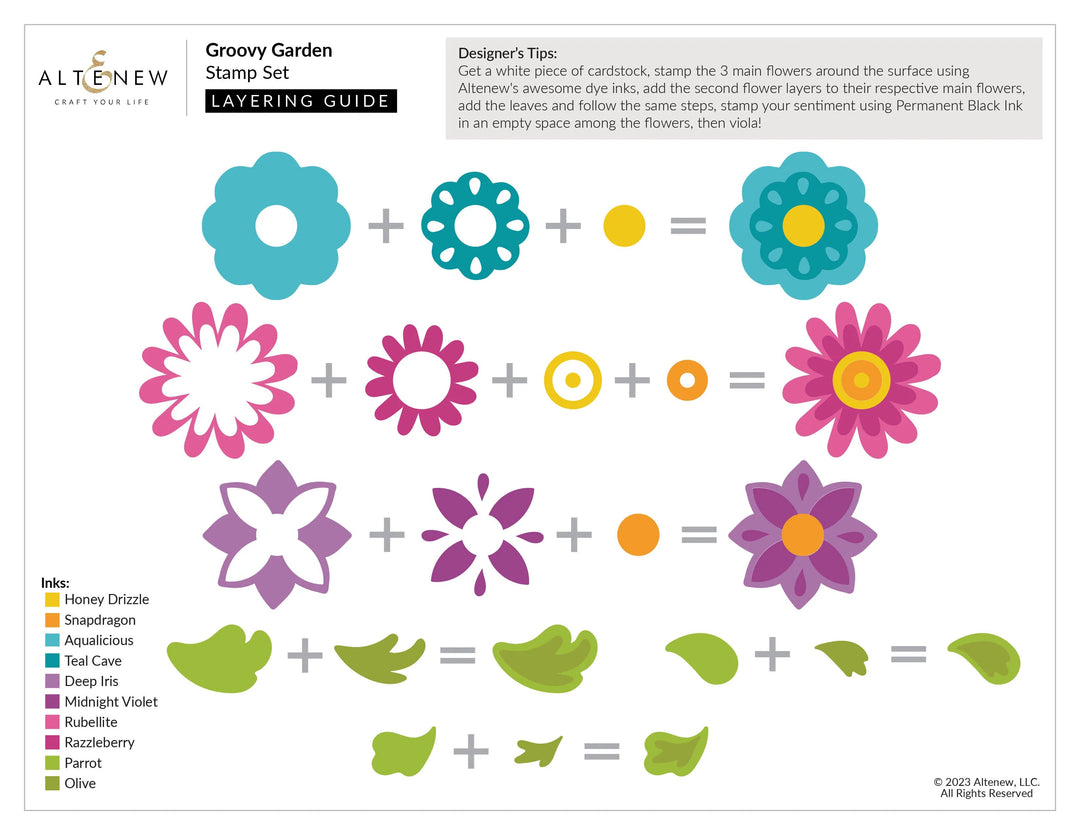 Stamp & Die Bundle Groovy Garden