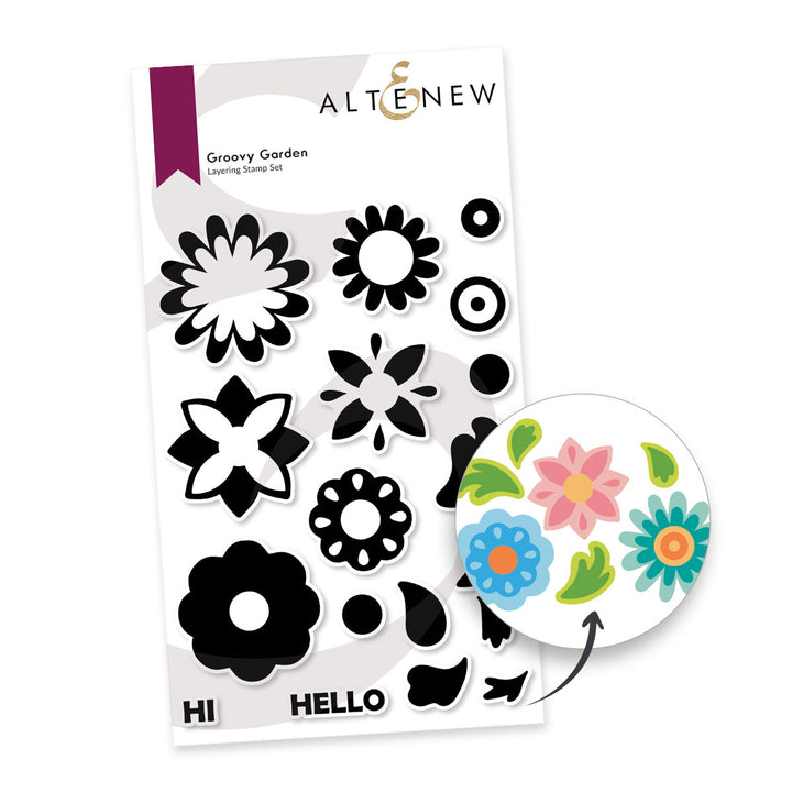 Stamp & Die Bundle Groovy Garden