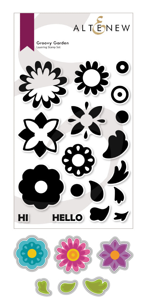 Stamp & Die Bundle Groovy Garden