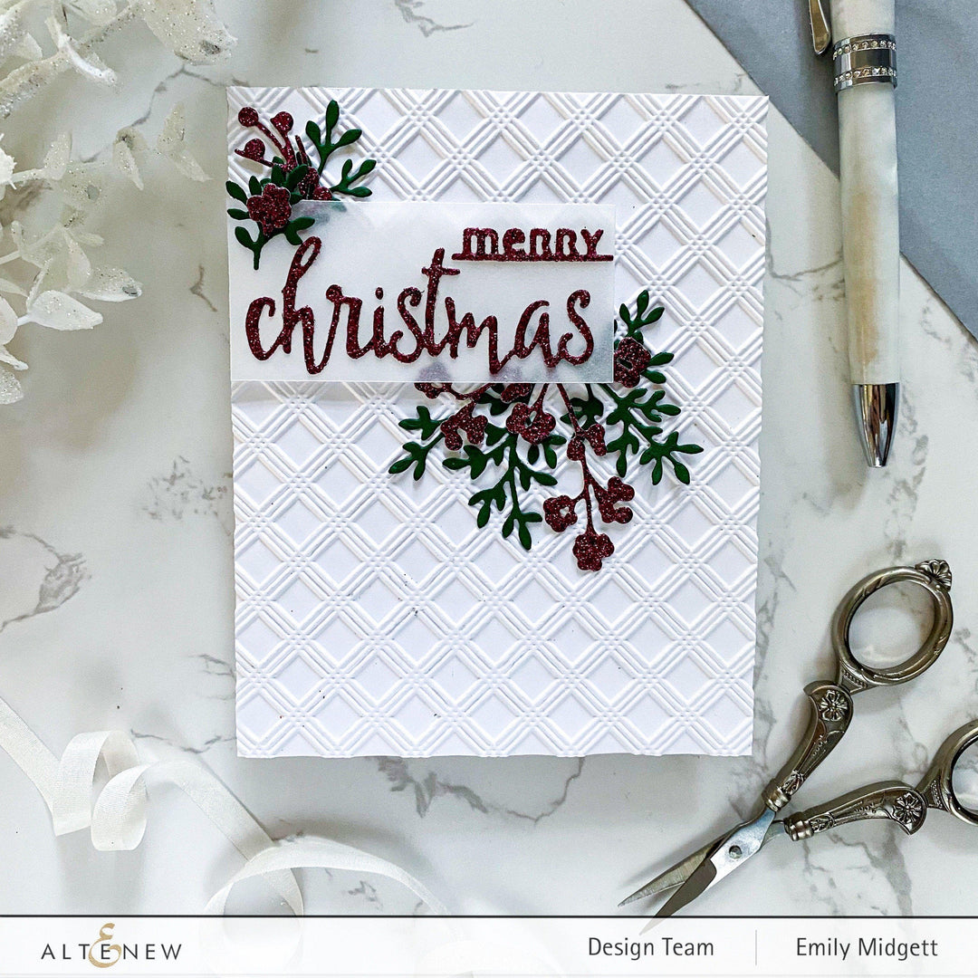 Stamp & Die Bundle Halftone Holidays Stamp & Die & Christmas Season Die Set Bundle
