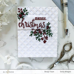 Stamp & Die Bundle Halftone Holidays Stamp & Die & Christmas Season Die Set Bundle