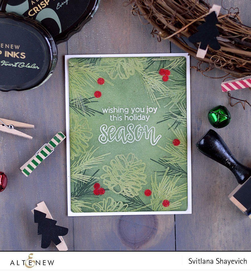 Stamp & Die Bundle Halftone Holidays Stamp & Die & Christmas Season Die Set Bundle