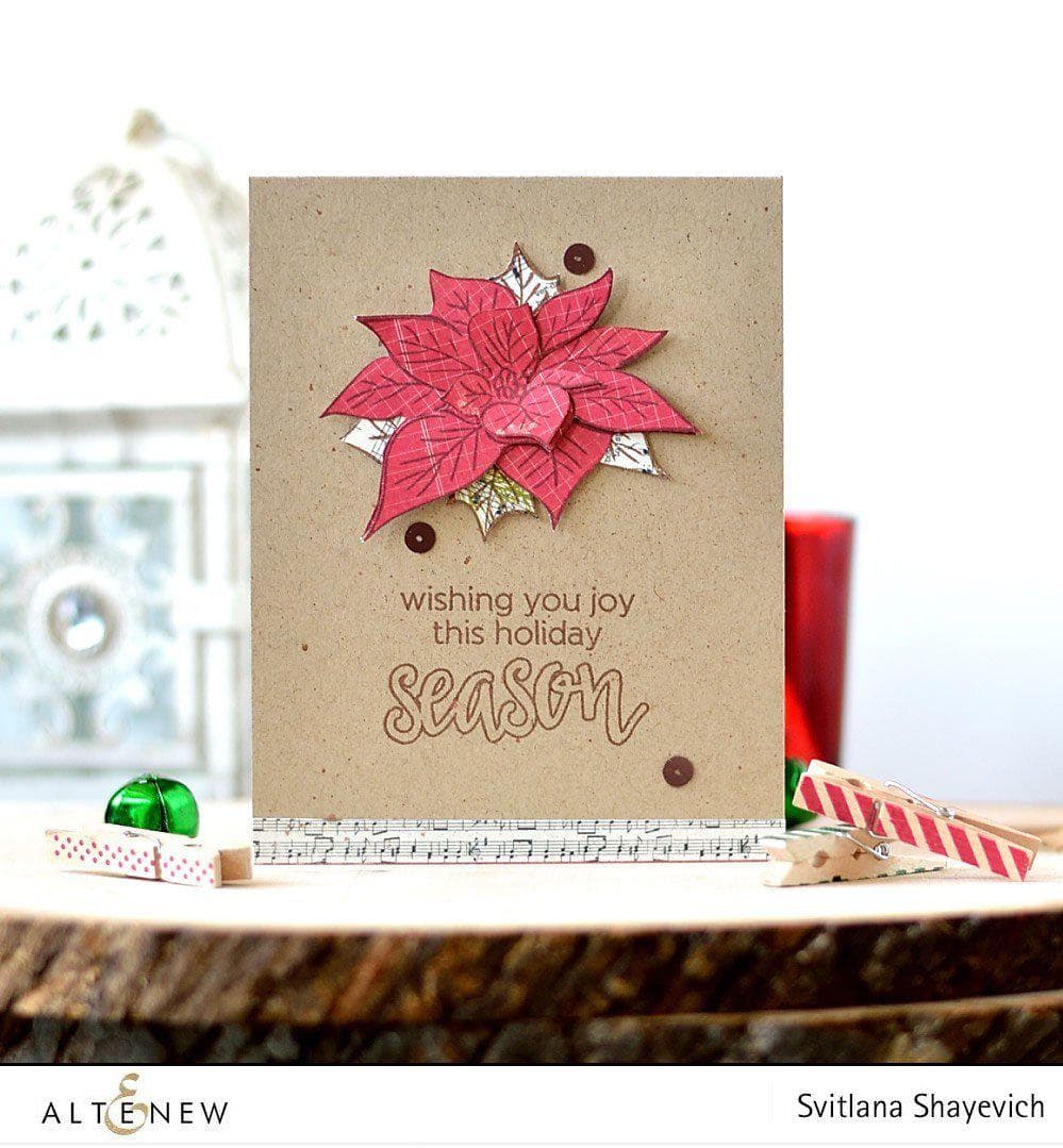 Stamp & Die Bundle Halftone Holidays Stamp & Die & Christmas Season Die Set Bundle