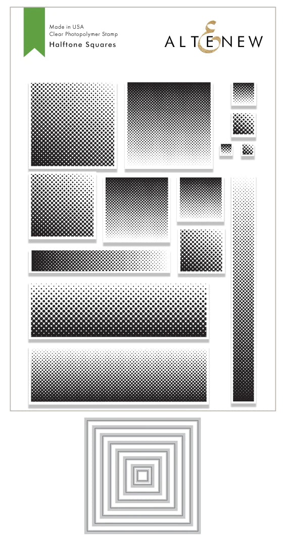 Stamp & Die Bundle Halftone Squares