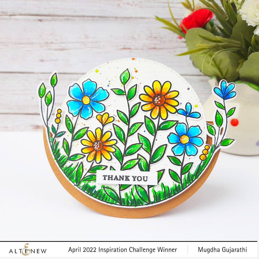 Stamp & Die Bundle Happy Flowers