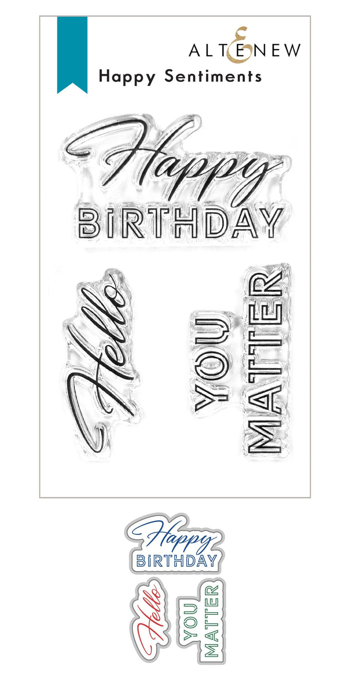 Stamp & Die Bundle Happy Sentiments