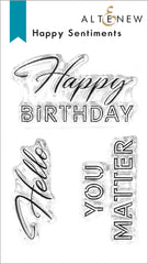Stamp & Die Bundle Happy Sentiments