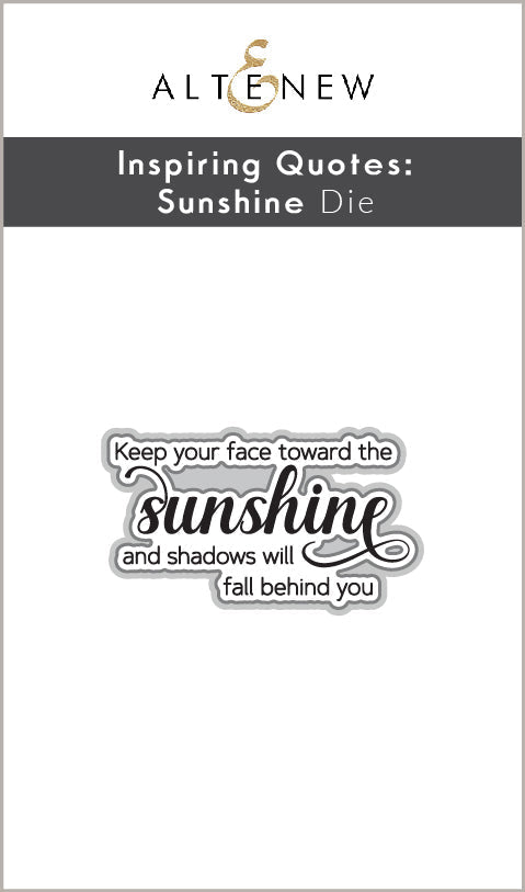 Stamp & Die Bundle Inspiring Quotes - Sunshine