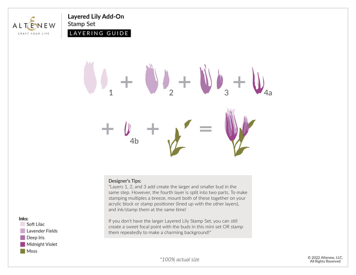 Stamp & Die Bundle Layered Lily Add On
