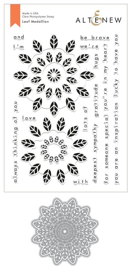 Stamp & Die Bundle Leaf Medallion