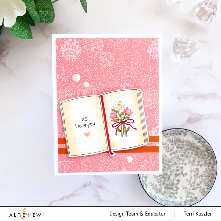 Stamp & Die Bundle Letter Flowers