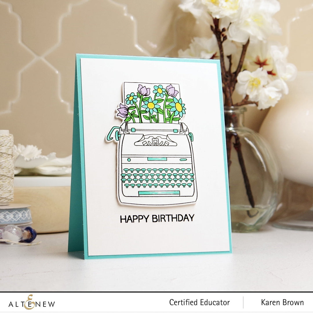 Stamp & Die Bundle Letter Flowers