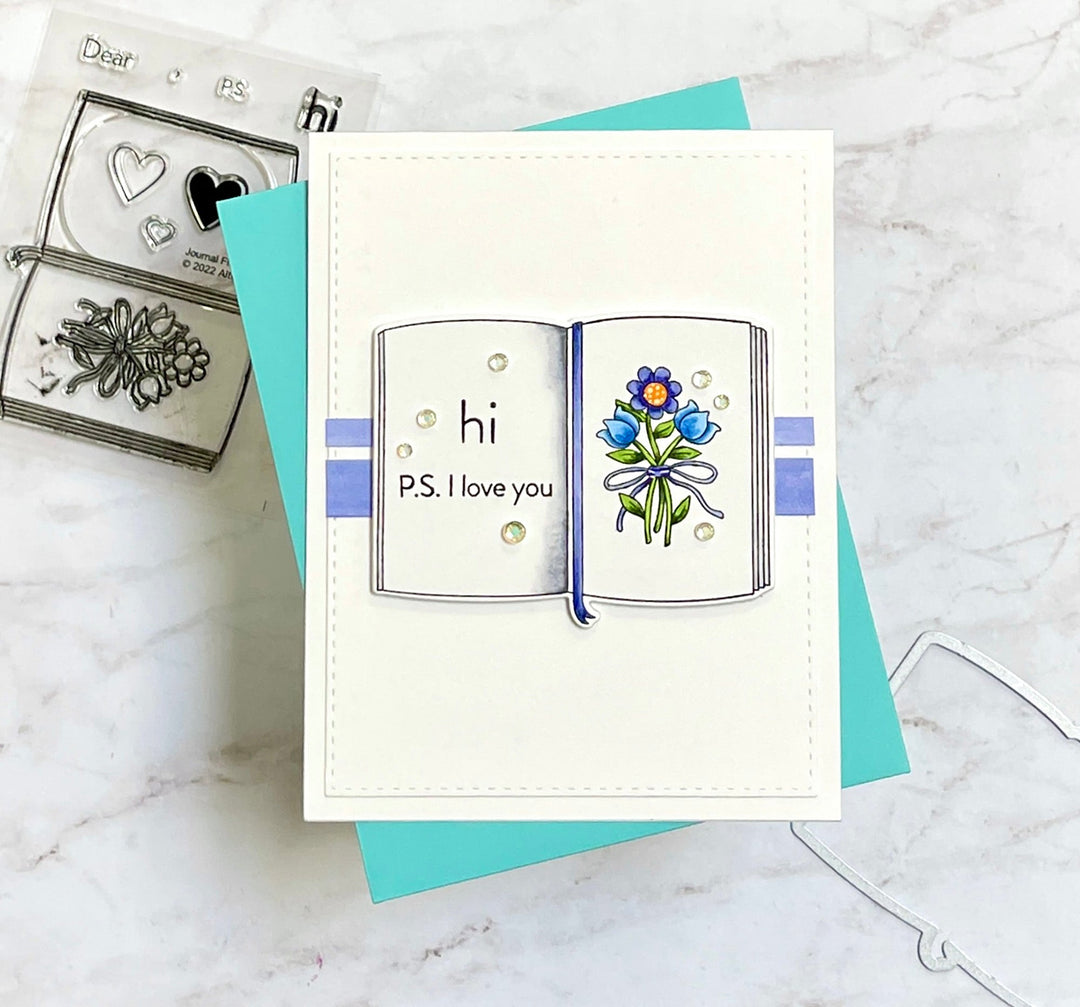 Stamp & Die Bundle Letter Flowers