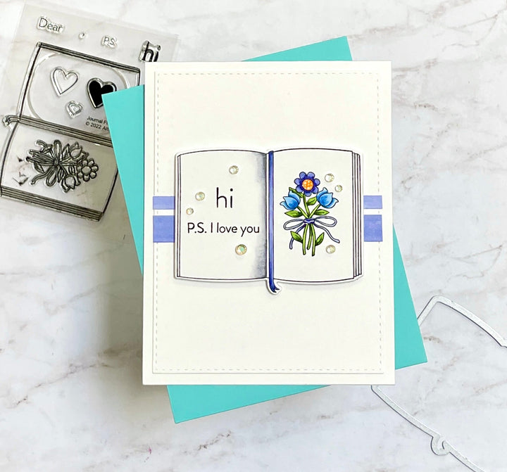 Stamp & Die Bundle Letter Flowers