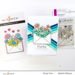 Stamp & Die Bundle Letter Flowers