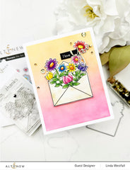 Stamp & Die Bundle Letter Flowers