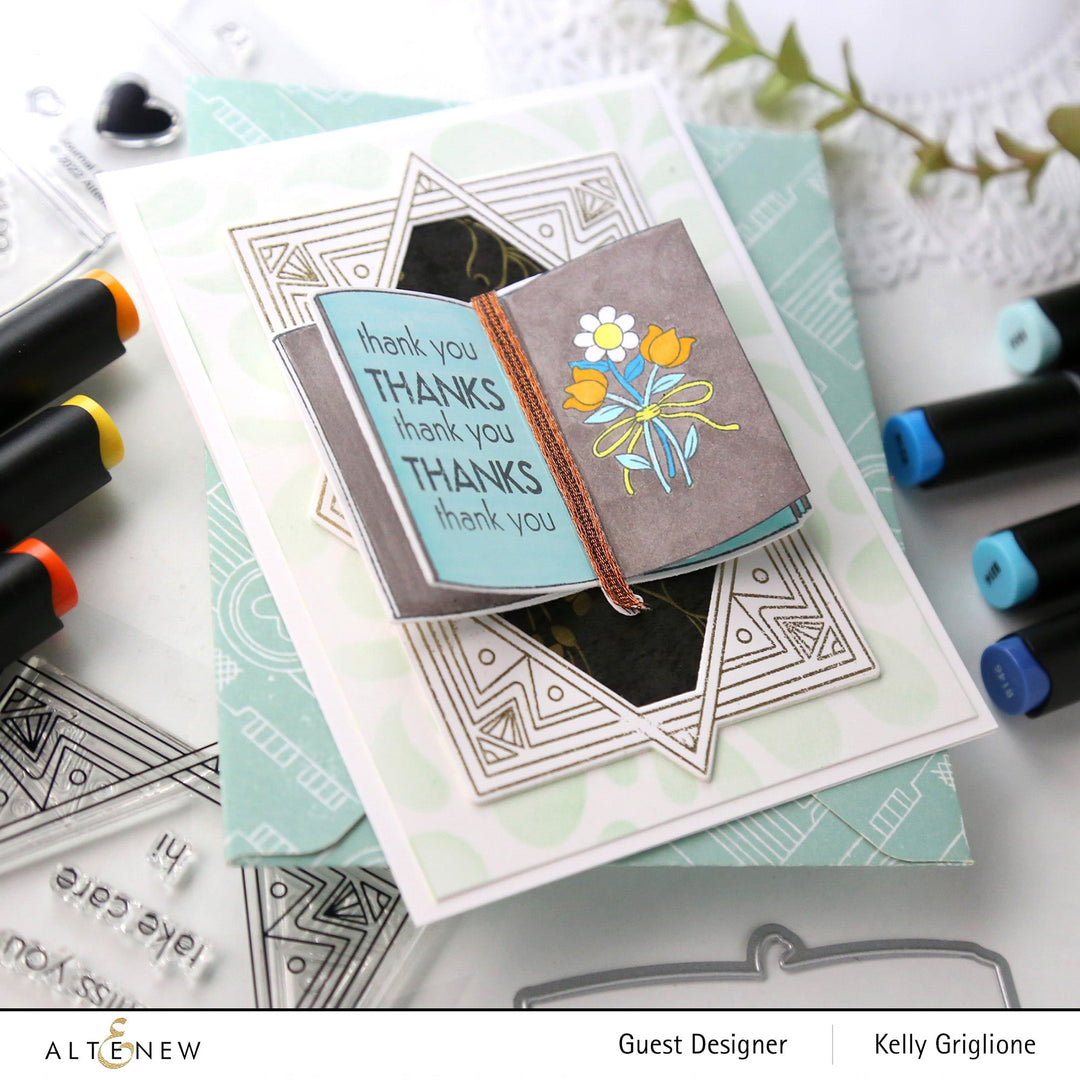 Stamp & Die Bundle Letter Flowers
