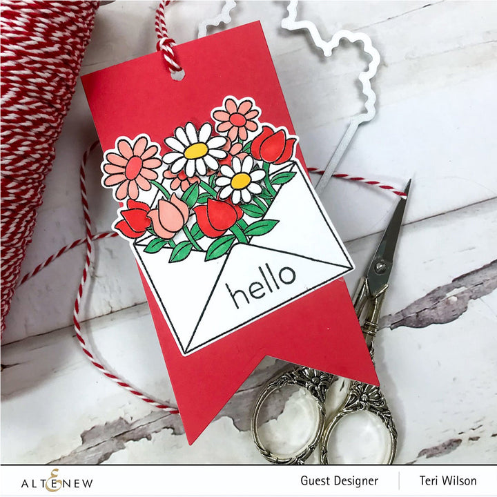 Stamp & Die Bundle Letter Flowers