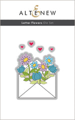 Stamp & Die Bundle Letter Flowers