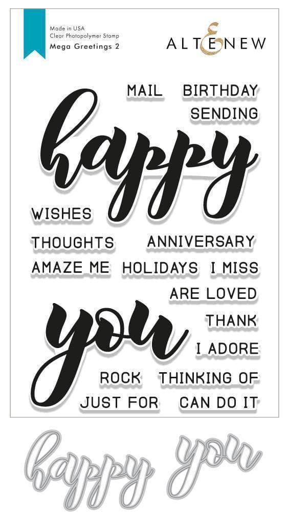 Stamp & Die Bundle Mega Greetings 2 Stamp & Die Bundle