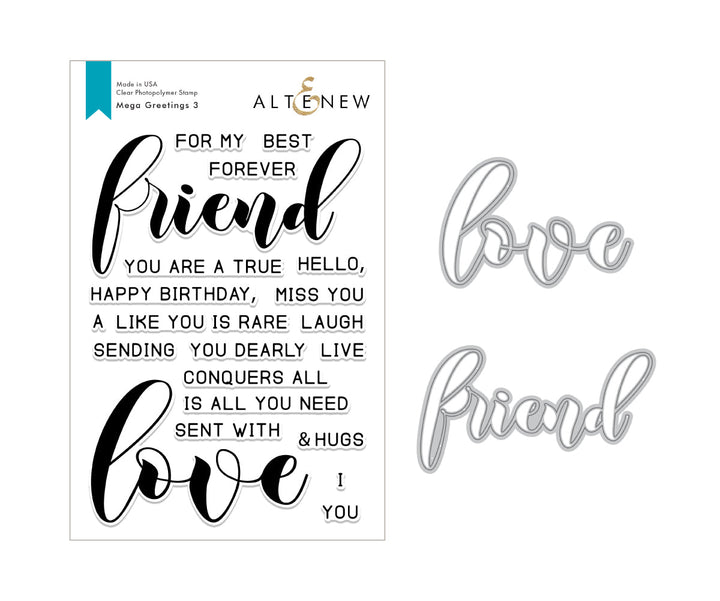 Stamp & Die Bundle Mega Greetings 3 Stamp & Die Bundle