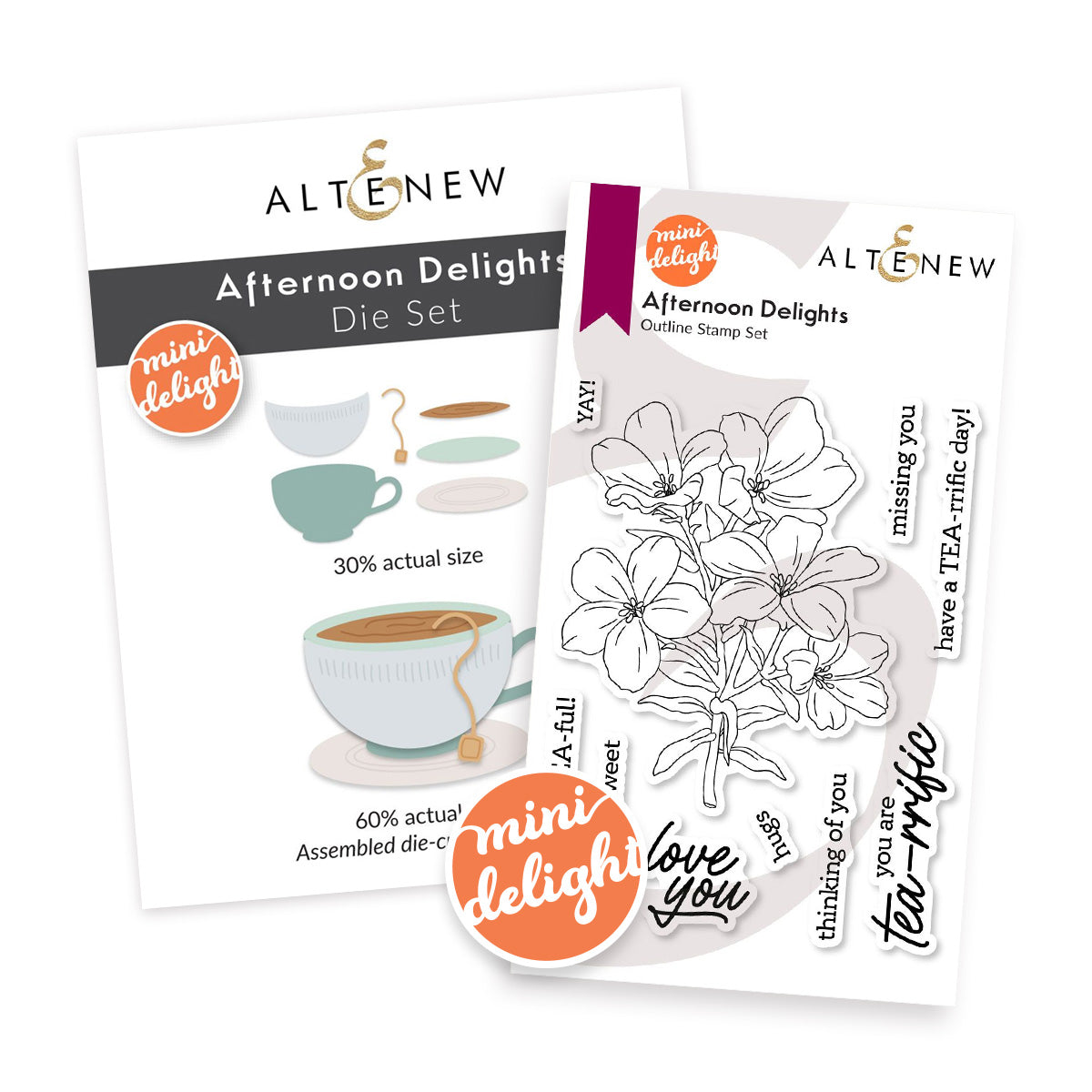 Stamp & Die Bundle Mini Delight: Afternoon Delights Stamp & Die Set