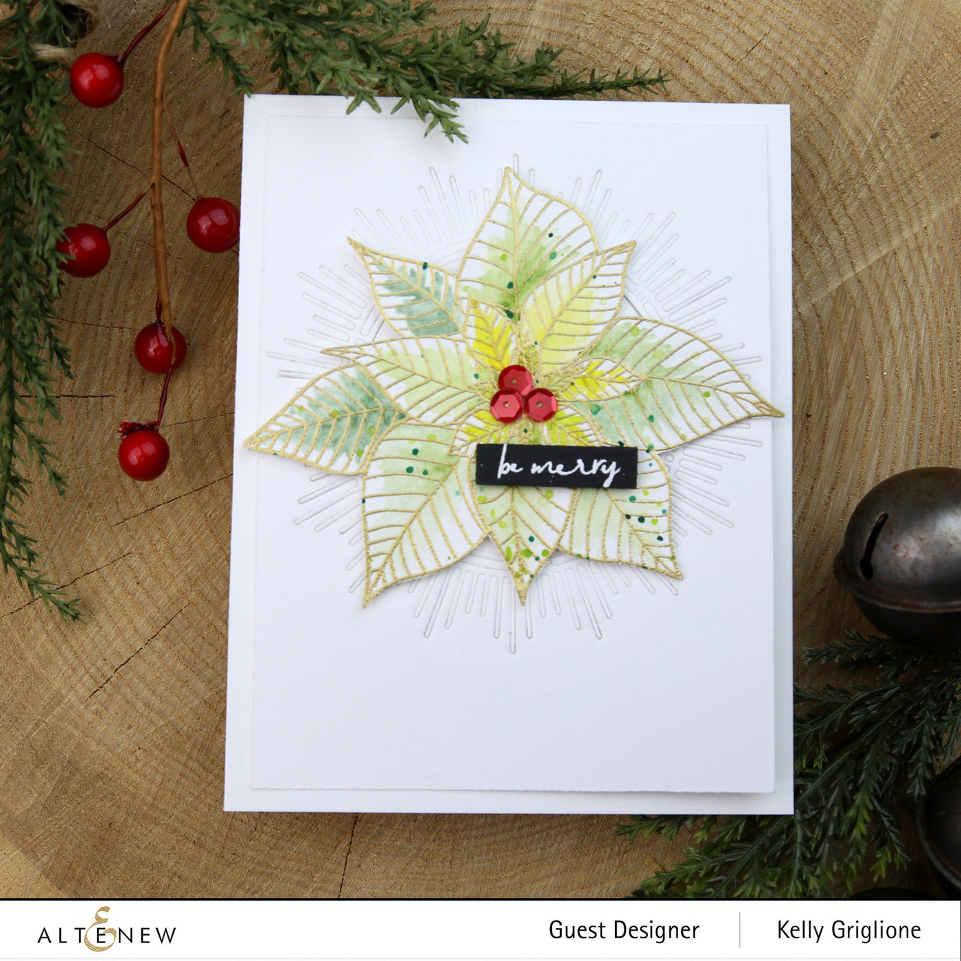 Stamp & Die Bundle Modern Poinsettia Stamp & Die Bundle