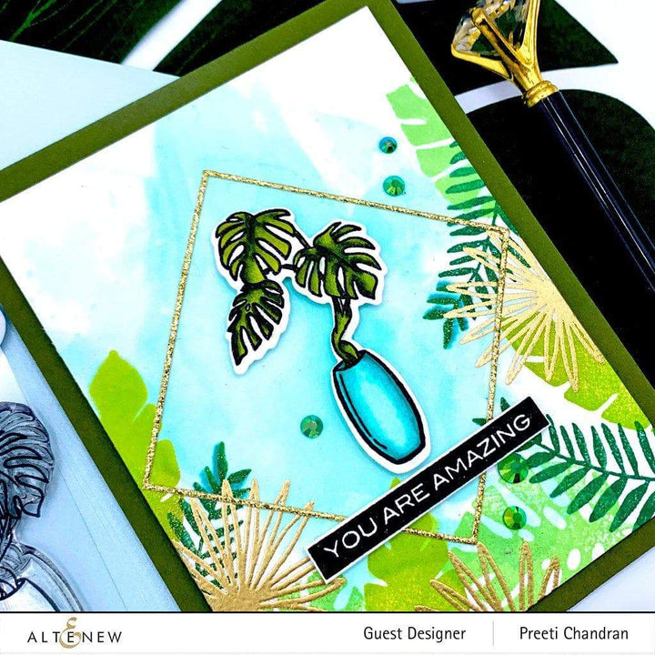 Stamp & Die Bundle Monstera In Vase