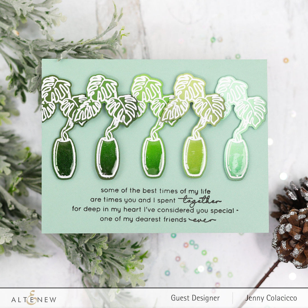Stamp & Die Bundle Monstera In Vase