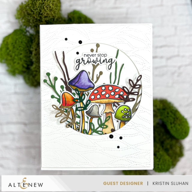 Stamp & Die Bundle Mushroom Greetings