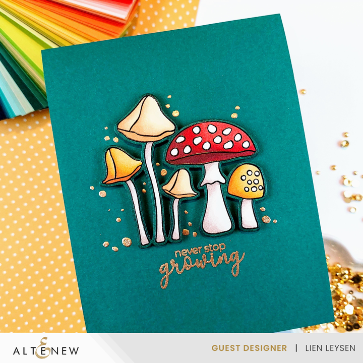 Stamp & Die Bundle Mushroom Greetings