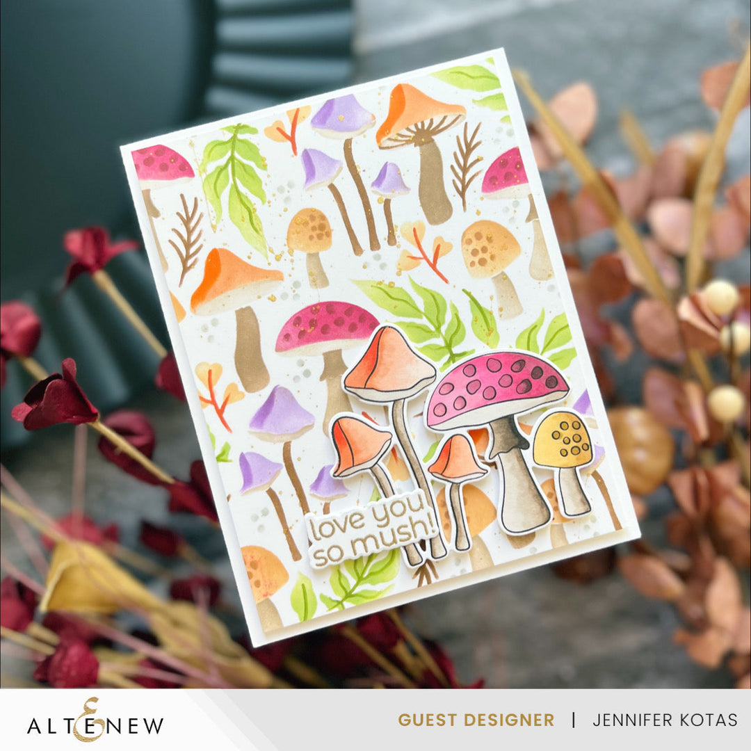 Stamp & Die Bundle Mushroom Greetings